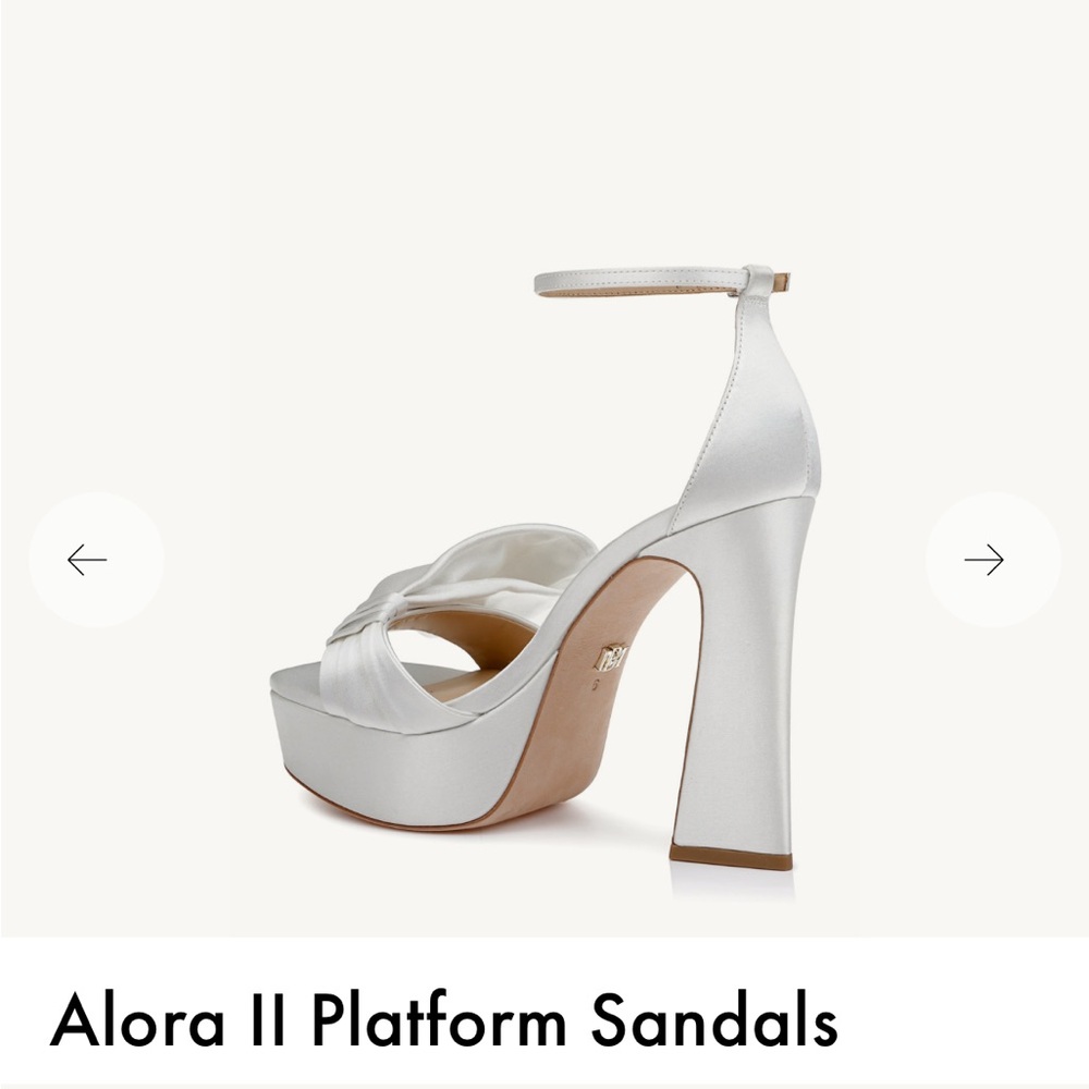 Badgley Mischka Alora II Platform Heels - White - Picture 6 of 8